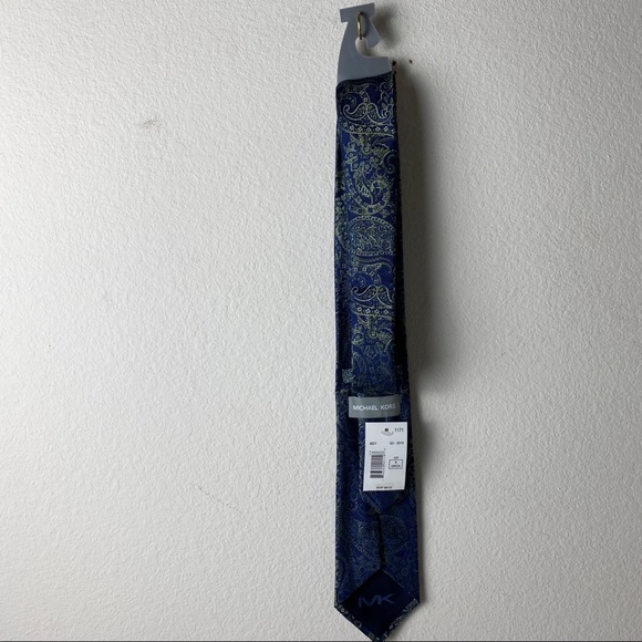 Michael Kors Paisley Blue/Green Tie - Picture 2 of 2
